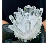 QEUOPGFD Ornements en Cristal Cristal de Quartz Transparent Blanc, amas minéral, spécimen, décoration de démagnétisation for la Maison et Le Bureau, gemme énergétique Beau Cristal(300-350g)