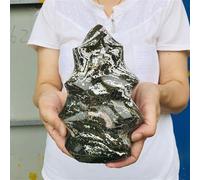 QEUOPGFD Ornements en Cristal Échantillon de minerai de Forme Libre de Cristal de Quartz de Jaspe Marin traité Beau Cristal(800-850g)