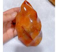 QEUOPGFD Ornements en Cristal en Cristal de Quartz de Flamme de Jaspe cornaline Naturelle, Pointe d'échantillon, Pierre Chakra, décoration d'halloween Beau Cristal(120-150g)