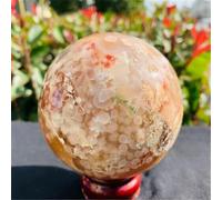 QEUOPGFD Ornements en Cristal Flocons de Neige naturels, Fleurs de Cerisier, Boules de Cristal d'agate, décorations for la Maison Beau Cristal(900-950g)