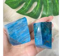 QEUOPGFD Ornements en Cristal La Pierre d'énergie de Quartz de Cristal d'apatite Bleue Naturelle Joue avec désinvolture des Cadeaux Beau Cristal(3pcs)