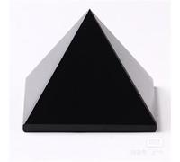 QEUOPGFD Ornements en Cristal Obsidienne Naturelle Pyramide Salon minéral Triangle Noir Cristal Point Reiki énergie Pierre Ornements décor de Bureau Beau Cristal(5cm)