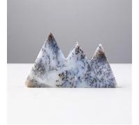 QEUOPGFD Ornements en Cristal Opalite Naturelle de Montagne, modélisation d'opale en Forme de Montagne, Sculpture en Cristal, Support d'ornements décoratifs for Cadeaux de Stylo Beau Cristal