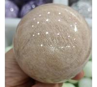 QEUOPGFD Ornements en Cristal Orange Pierre de Lune Boule Cristal Énergie Décor À La Maison Cadeau Reiki Guérison Beau Cristal(500-550g)