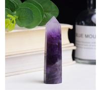 QEUOPGFD Ornements en Cristal Pierre de Cristal Violet de rêve, spécimen minéral, d'obélisque, Pierre de guérison Reiki, décoration de la Maison Beau Cristal(71-80mm)
