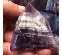 QEUOPGFD Ornements en Cristal Pyramide d'améthyste de rêve Points d'énergie cristallins for la guérison du Reiki Beau Cristal(40MM)