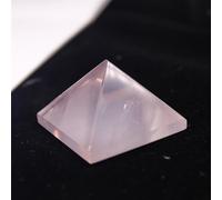 QEUOPGFD Ornements en Cristal Pyramide de Cristal, Artisanat de guérison, Quartz Rose, Chakra Reiki, Cristal Arc-en-Ciel, Fluorite, Point de décoration for la Maison Beau Cristal(Rose Quartz)