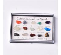 QEUOPGFD Ornements en Cristal Spécimen minéral de Roche de Pierre de Cristal Spécimens d'enseignement Coffret Cadeau Jaspery Cadeaux minéraux for Noël Beau Cristal
