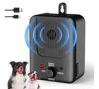 QEWEUUIE Anti-aboiement pour chien, 25 pieds, 3 en 1, appareil anti-aboiement à ultrasons, 2 modes, mini collier anti-aboiement pour l'intérieur et l'extérieur - 11