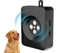 QEWEUUIE Dispositif anti-aboiement pour chiens, 3 modes, dispositif d'aboiement à ultrasons pour chien, 10 m, rechargeable pour intérieur et extérieur, arrête les aboiements pour les voisins, petits