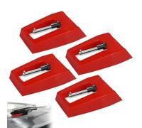 QEXUJOW 4 stylets de remplacement en forme de diamant pour vinyle, universellement compatibles avec les platines vinyles et les cellules de tourne-disque.