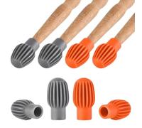 QEXUJOW Baguettes et battes pour batterie et percussions,Ensemble de 4 protège-baguettes en silicone, compatibles avec les baguettes de caisse claire, protecteurs et résistants à l'usure