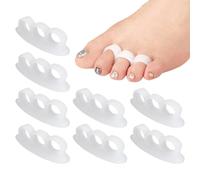 QEXUJOW Correcteurs d'orteils,Séparateur d'orteils en silicone 4 pièces, coussinet pour petit orteil, correcteur d'hallux valgus, protection anti-friction et soulagement de la pression