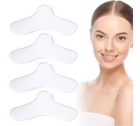 QEXUJOW coussinets nasaux CPAP, dispositif universel en silicone, coussinets confortables pour masque nasal, doux, réutilisables（4PCS）