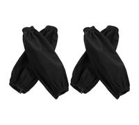 QEXUJOW Deux paires de manchons noirs imperméables et chauds, des protège-avant-bras imperméables et des manchons résistants à l'huile, adaptés pour faire la vaisselle, pêcher et cuisiner