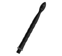 QEXUJOW Douches anale et vaginale,1 nettoyeur anal en silicone noir, monobloc, avec 8 ouvertures, compatible avec les pommeaux de douche, kit de canule pour lavement, unisexe