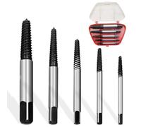 QEXUJOW Extracteurs de tarauds,Coffret extracteur de vis 5 pièces, extracteur de vis à filetage à gauche M3-M18, avec boîte de rangement