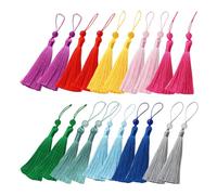 QEXUJOW Glands et pompons pour couture,20 mini pompons colorés, doux et lisses au toucher, aux couleurs riches, convenant à tous types de travaux manuels.