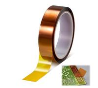 QEXUJOW Ruban à haute résistance thermique, Rouleau de ruban isolant, résistant à la chaleur, 20 mm x 33 m, adapté à l'isolation des imprimantes 3D, au soudage et aux circuits imprimés.