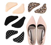 QEXUJOW Semelles confort,Ensemble de 8 pièces de semelles pour chaussures à talons hauts, comprenant des embouts en mousse pour les orteils, des coussinets pour l'avant-pied et une pointure ajustable.