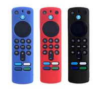 QEXUJOW Télécommandes audio et vidéo domestiques,Étui de protection en silicone en 3 parties pour télécommande, compatible avec les télécommandes de télévision, antidérapant, résistant aux chutes