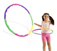 QEXUJOW Un Cerceau de Hula-Hoop détachable pour Enfants, composé de 9 Sections réglables, adapté à la Gymnastique et au Fitness, pour Les Enfants de 6 Ans et Plus.