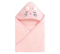 Qeyeid Bain Bébé Naissance À Capuche aux Oreilles Mignonnes, Serviette À Capuche pour Bébé, Bain Bébé Extra Doux Absorbant, Cadeau Naissance, Sortie Bain Bebe, Bain Personnalisée, Rose