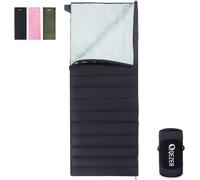 QEZER Sac de Couchage en Duvet Ultra léger - Petit encombrement Une Fois replié - pour Le Camping et Le Trekking - 3 à 4 Saisons - Extérieur et intérieur