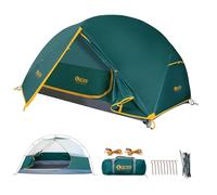 QEZER Tente de Camping, Tente dôme, pesant 1,85/2,3 kg,adaptée pour 1 à 2 Personnes, imperméable et Coupe-Vent, adaptée à la randonnée, Camping (Tente 1 Personne Verte)