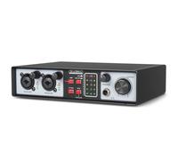 Qezodsx Interface Audio USB 2 Entrées 2 Sorties Kit Studio 32 Bits/384 KHz Enregistrement Carte Son Professionnelle Phantom 48 V