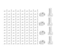 Qezodsx Lot de 100 écrous et boulons à tête carrée pour serre, kit de réparation de serre, pièces de rechange pour fournitures de jardin