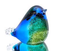QF Glass Bird Figurine Blown Figurine Blow