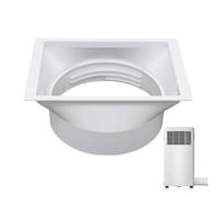 Qfdiwr Accouplement De Tuyau Pour Climatiseur - Connecteur de Tuyau d'Échappement de Climatiseur de 15 cm - Prolongateur D'Accouplement Avec Double Filetage Horaire Et Antihoraire, Pièce De Conduit