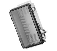 Qfdiwr Boîte De Jonction Électrique Pour Câbles - Boîtier de Prise avec Couvercle Transparent - Coffret Anti-Poussière à Verrou Protégeant Prises et Multiprises