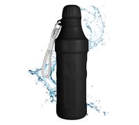 Qfdiwr Bouteille d'eau isotherme avec petite bouteille d'eau isotherme en acier inoxydable qui maintient 12 heures au chaud et 8 heures au froid 500 ml