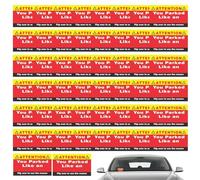 Qfdiwr Cartes de stationnement défectueuses, autocollants de stationnement défectueux, panneau d'avertissement de carte de stationnement, 50 cartes de visite pour amendes de stationnement,