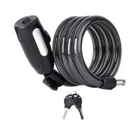 Qfdiwr Chaîne antivol pour vélo | Chaîne de vélo robuste avec serrure à clé - Câble en acier gras pour scooter, moto, porte, clôture, gril, portail, voiture électrique, cyclomoteur, VTT