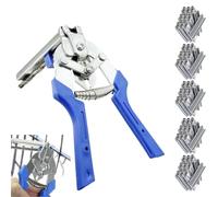 Qfdiwr Clips Pour Grillage - Pince Universelle pour Anneaux Type M - Dispositifs De Fixation Pour Panneaux De Clôture, Applications Industrielles, Avicoles, Automobiles, Artisanales Et Bricolage