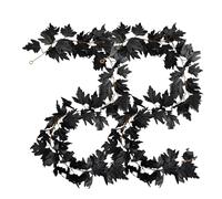 Qfdiwr Guirlande Halloween | Guirlande Automne Artificielle 2 Pièces | Décoration Saisonnière Halloween pour Bureau Perron Cour Jardin Intérieur Cuisine Fenêtre Fête Feu de Camp