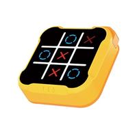 Qfdiwr Jeu Électronique,9x9x2,8 Cm Noughts and Crosses Game,Jeux De Puzzle Portables,de Voyage Familial avec Écran pour Fête en Salle