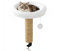 Qfdiwr Lit de Bureau pour Chat - Chaud Antidérapant Résistant Aux Griffes Anti-Bascule - Nid Tournant pour Chats sur Table,pour Intérieur Extérieur Maison Chevet Rebord de Fenêtre Salon Balcon