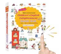 Qfdiwr Livre sonore en Anglais | Jeu éducatif de Lecture préscolaire,Livres Audio interactifs - pour Le développement du langage, de l'écoute et de la Parole pour la Maternelle