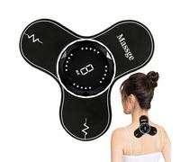 Qfdiwr Massageur Dorsal - Stimulateur De Tissus Profonds Portable,8 Programmes Réglables Sans Fil Rechargeable USB pour Massage du Cou au Gym, en Voiture et pendant le Sommeil