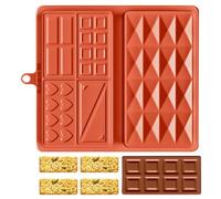 Qfdiwr Moules en Silicone pour Bonbons - Moule À Chocolat Anti-Adhésif Pour Barres Snack,Fournitures De Pâtisserie Pour Desserts,Pour Boutique Café Restaurant Hôtel Ferme Appartement