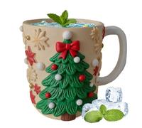 Qfdiwr Mugs À Café De Noël,Vaisselle De Boisson En Résine Pour Fêtes | Mug Mignon De Noël Avec Bas Arbre Et D'Épice,Pour Boissons Chaudes Froides Thé Lait Jus Latte Fête Déco Maison Bureau