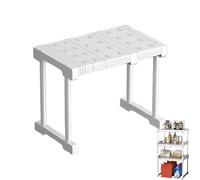 Qfdiwr Organisateur d'armoire avec étagères extensibles 22/32 cm séparateur d'étagère réglable en acier au carbone, installation facile sans outils pour optimiser les espaces dans l'armoire, la