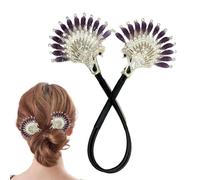 Qfdiwr Pafowl Shape Hair Bun Maker, Elegant Hair Bun Maker - Femmes élégantes coiffures paresseuses curler pun fabricant Twist | Afficher les ailes anges pour les débutants pour les débutants en