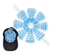 Qfdiwr Pochette Gel Fraîcheur Pour Casque | Compresses Froides Réutilisables | Solution Fraîche Portable Et Flexible Pour Cyclistes Travailleurs Du Bâtiment Et Voyageurs