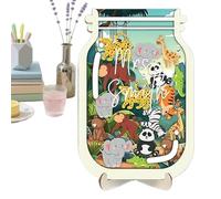 Qfdiwr Pot à Récompenses Scolaire | Teacher Reward Jar - Système Éducatif Thème Animaux pour Maison Élève Parent Enseignant Coucher
