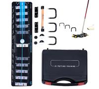 Qfdiwr Putting Green,Outil d'entraînement avec Putter - Ensemble Portable Intérieur pour Garage Jardin Plage Voyage Hommes Femmes